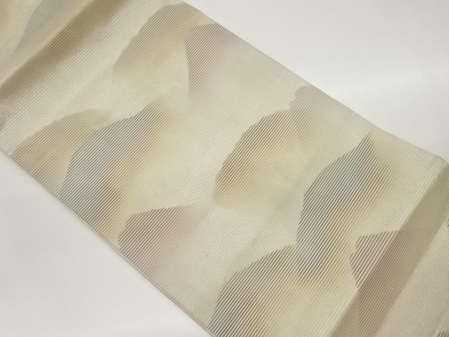 紗 紙布抽象模様名古屋帯